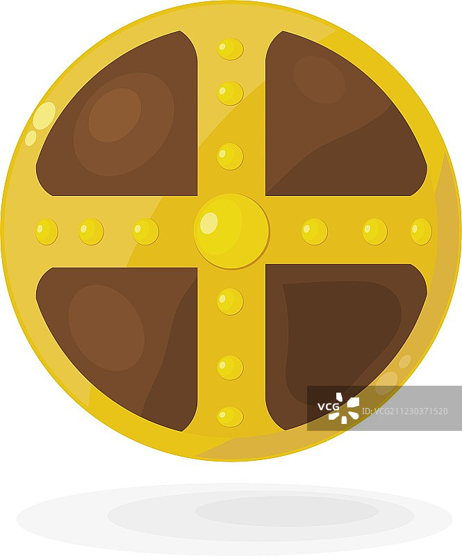 卡通维京盾牌eps10图片素材