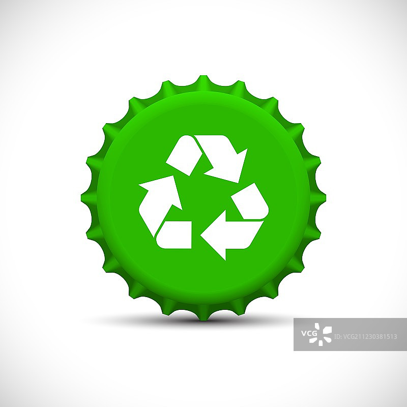 绿色瓶盖图片素材