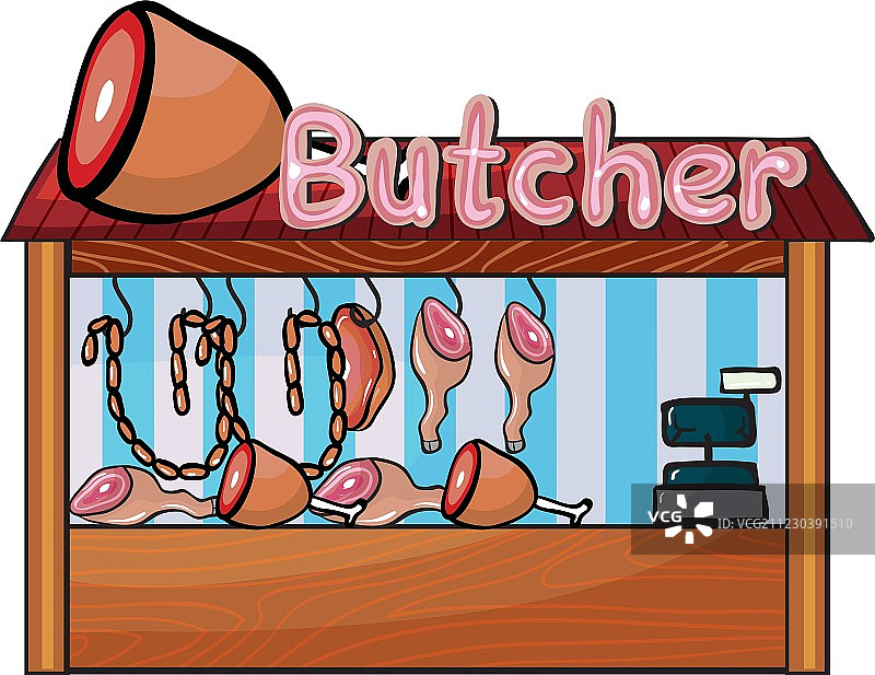 肉铺图片素材