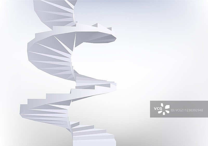 白色旋转楼梯背景图片素材