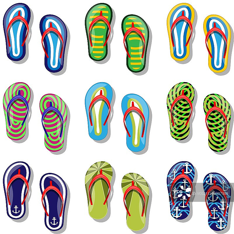 拖鞋套装图片素材