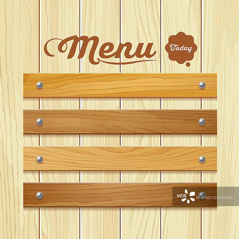木质菜单板设计背景图片素材