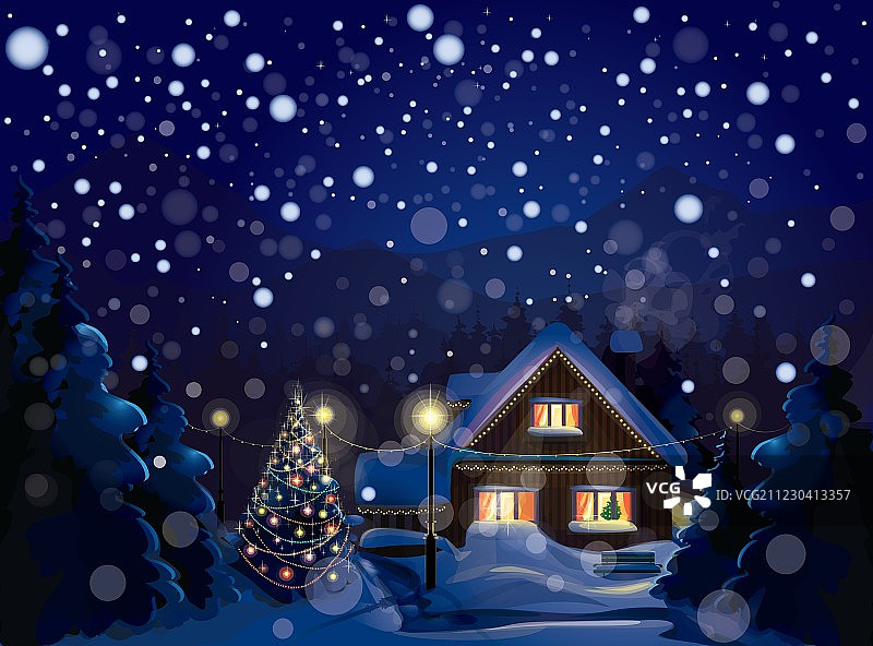 冬季雪景图片素材