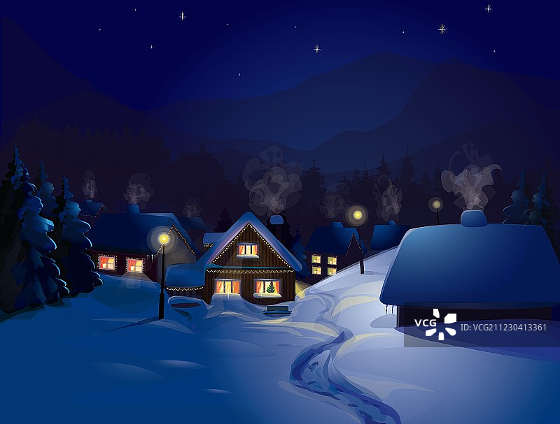 冬天的风景图片素材