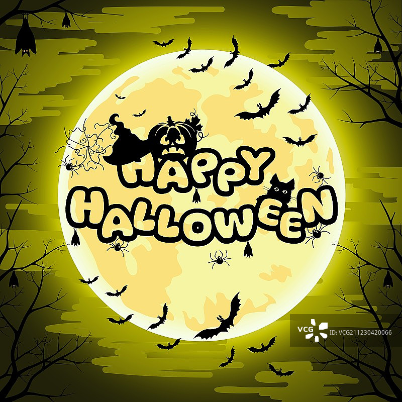 万圣节快乐标志图片素材
