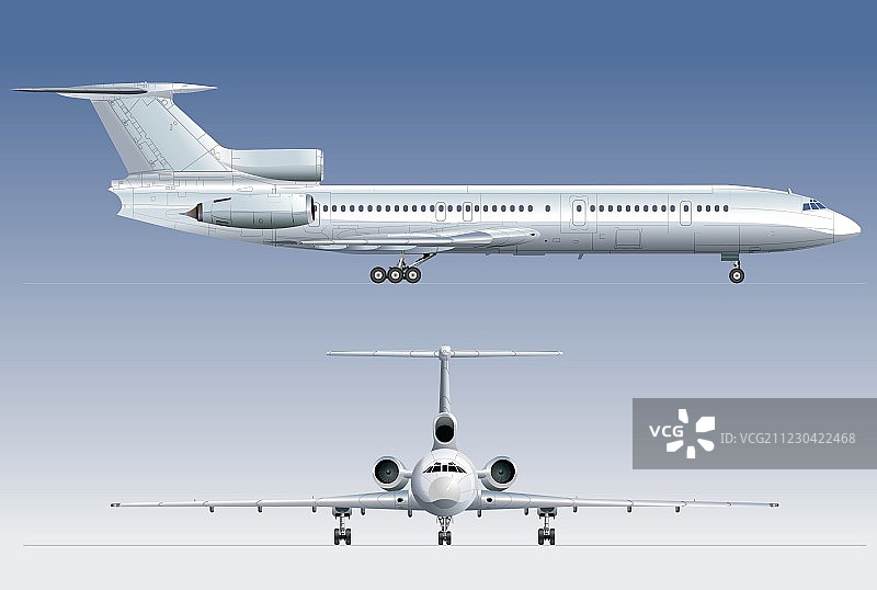图-154客机图片素材