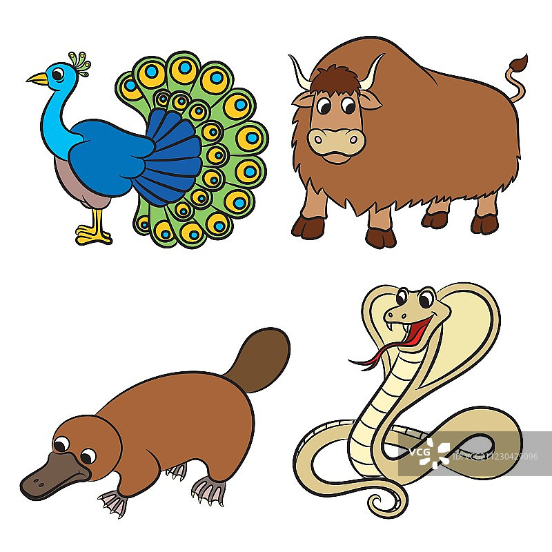 可爱动物合集图片素材