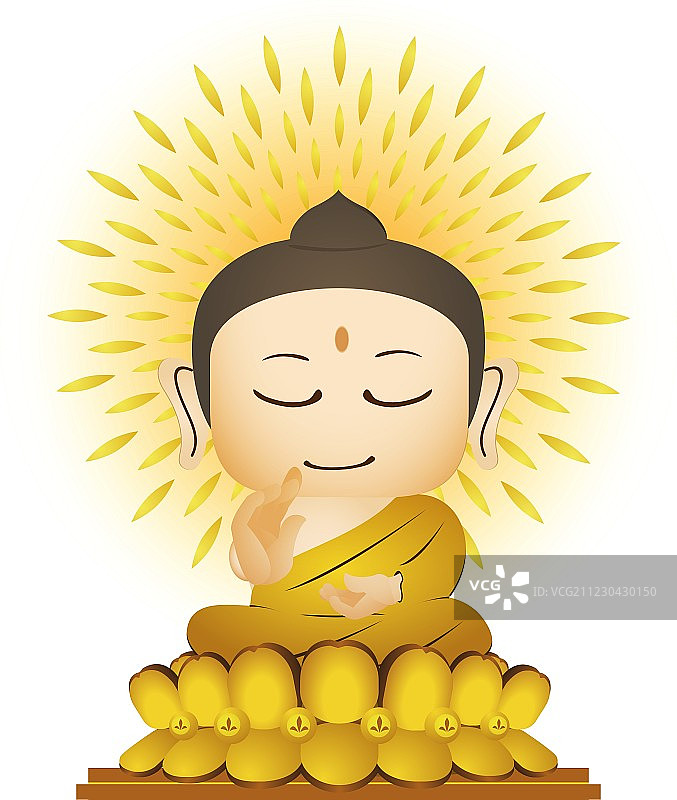 佛像卡通图片素材
