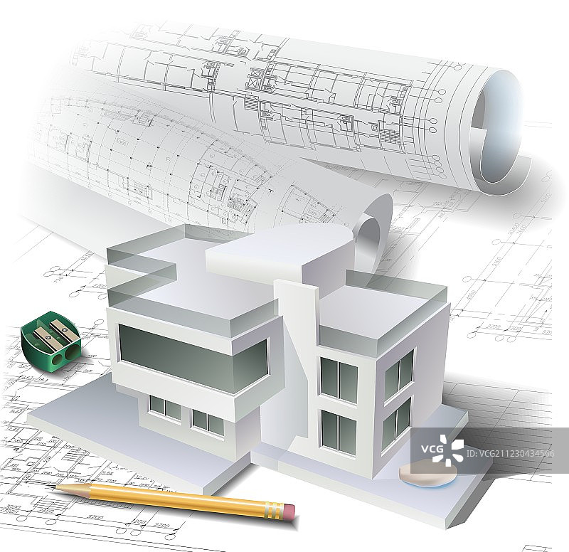 建筑平面图图片素材