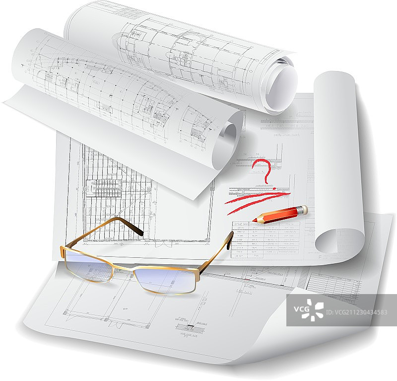 建筑平面图图片素材