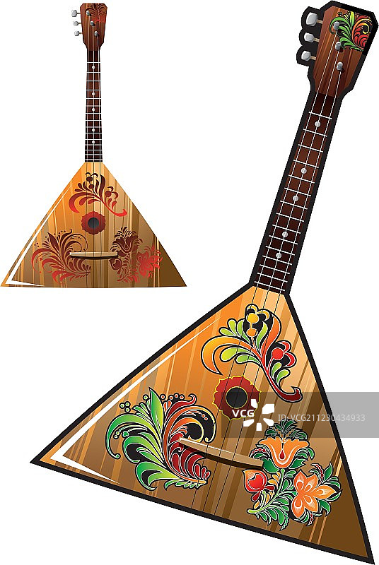 俄罗斯民族乐器 - 巴拉莱卡琴图片素材