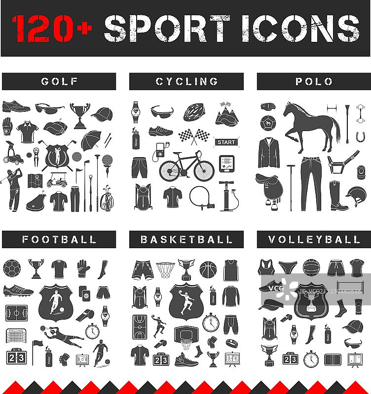 体育运动图标大合集图片素材