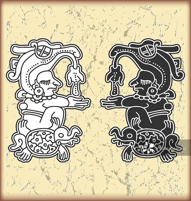 玛雅风格的装饰品图片素材