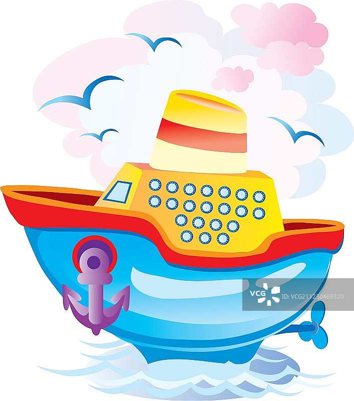 蒸汽船图片素材