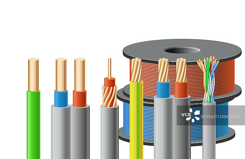 各种不同的电缆图片素材