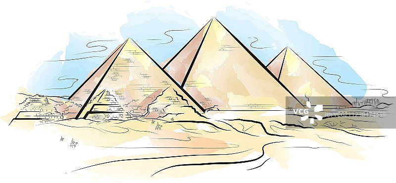 埃及吉萨金字塔图片素材