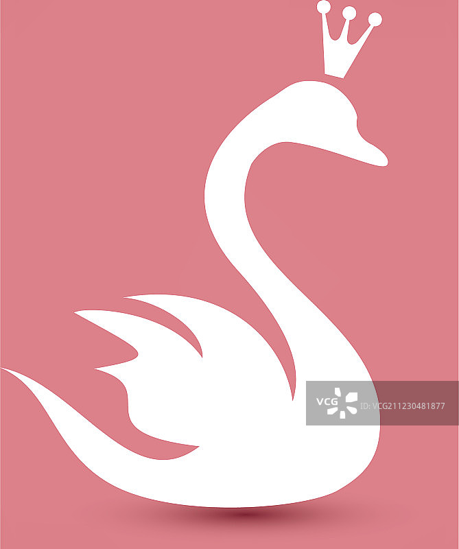 天鹅符号之美概念图标图片素材