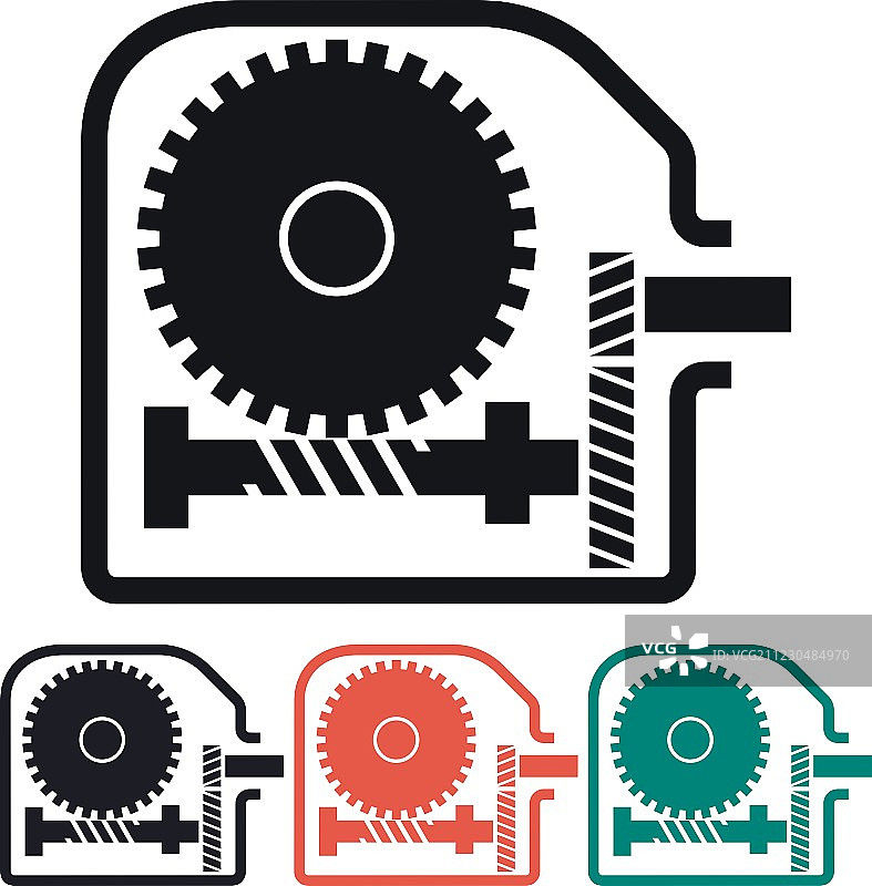 蜗轮减速器图标图片素材