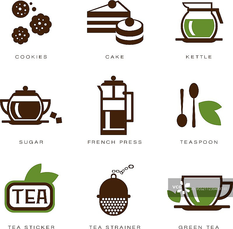茶叶图标合集图片素材