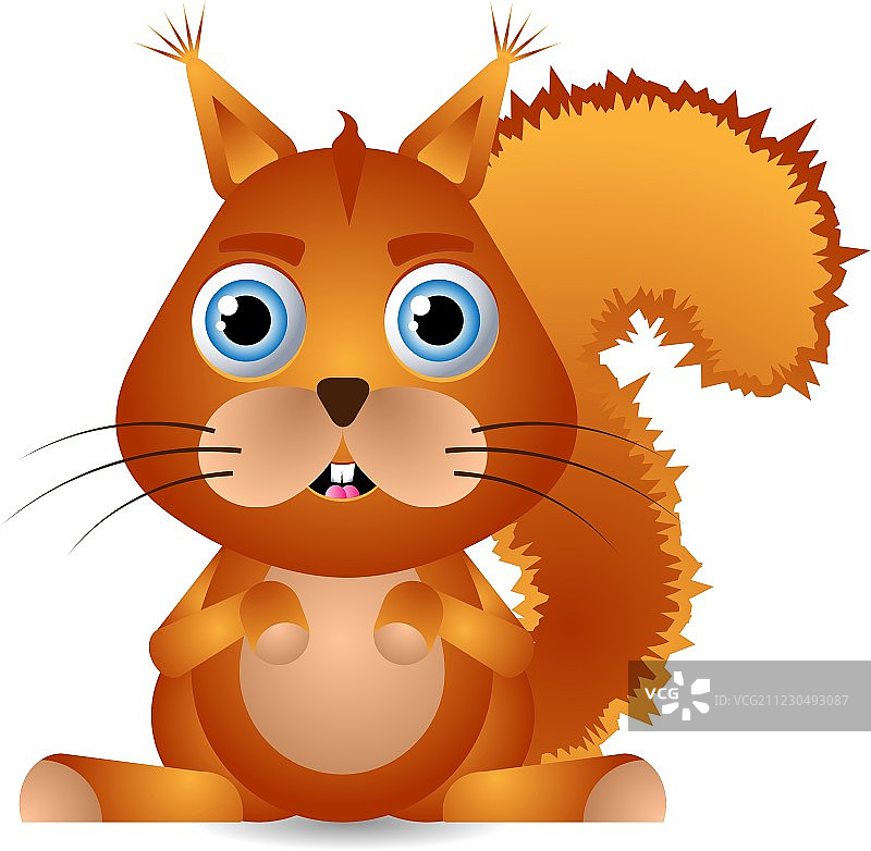 可爱的松鼠角色图片素材