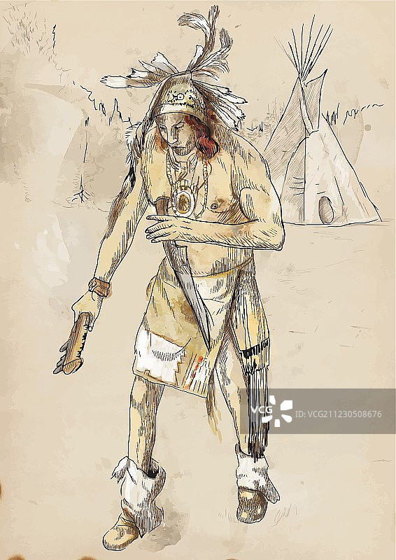 印第安人的战争之路图片素材