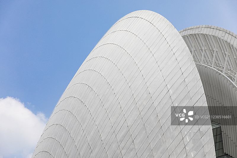 珠海日月贝剧院建筑特写图片素材