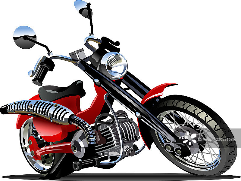 卡通摩托车图片素材