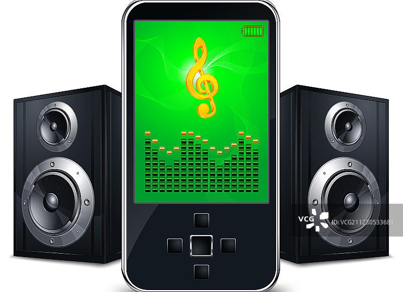 带扬声器的MP3播放器图片素材