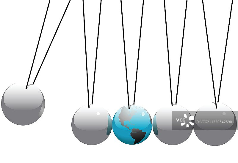 牛顿摆图片素材