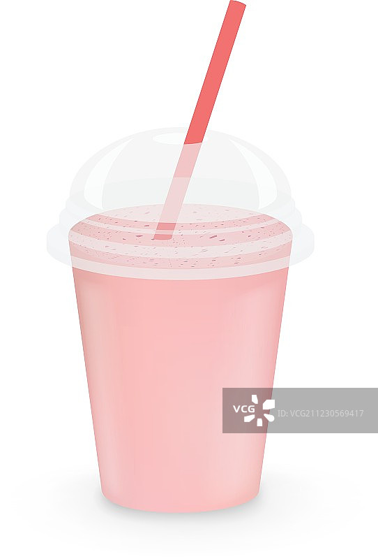 草莓奶昔图片素材