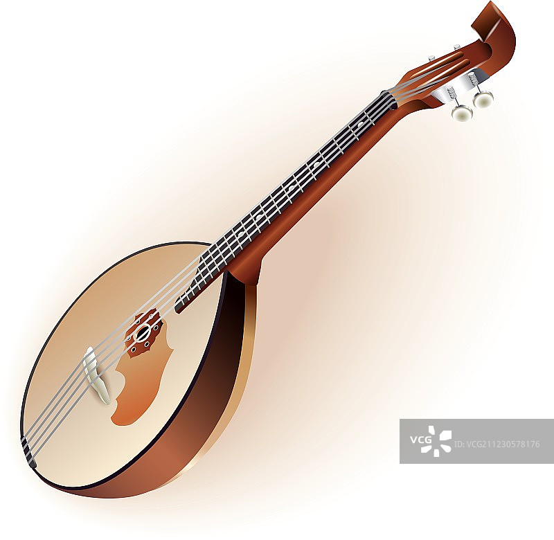 传统冬不拉琴图片素材