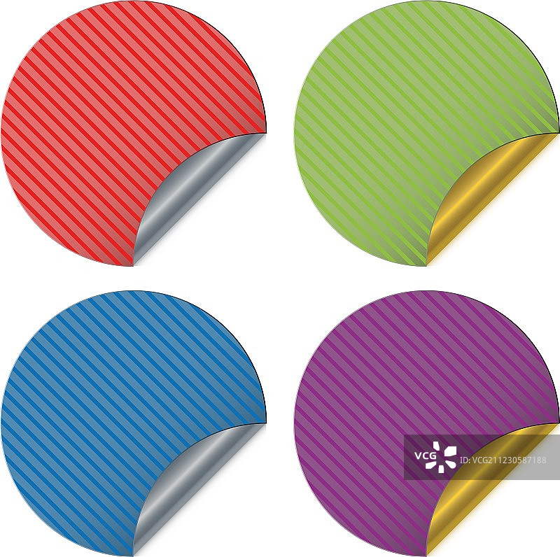 条纹贴纸图片素材