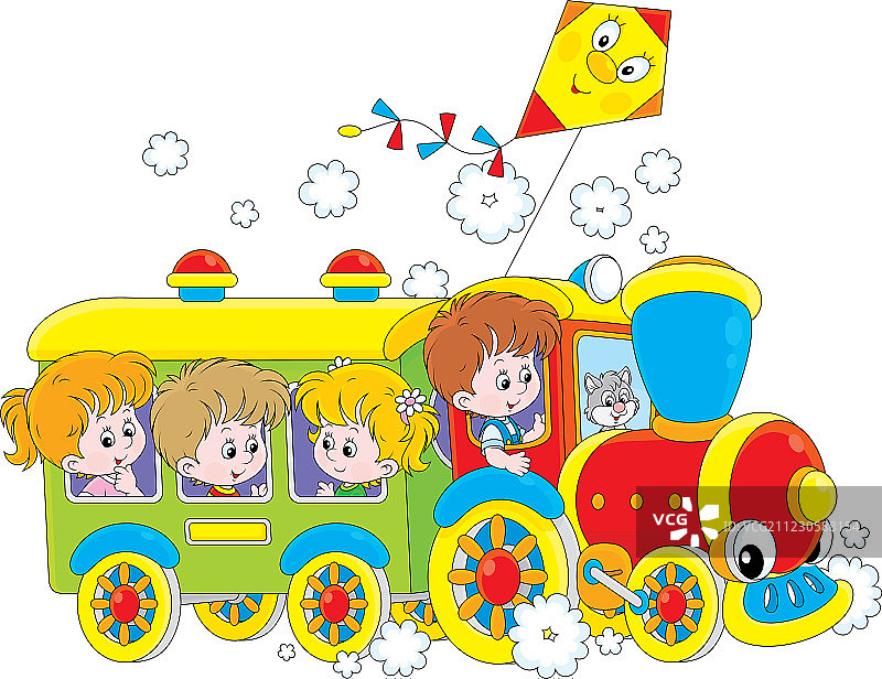 快乐的孩子们玩地球形状的玩具图片素材