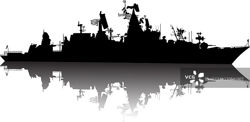 轮船剪影图片素材