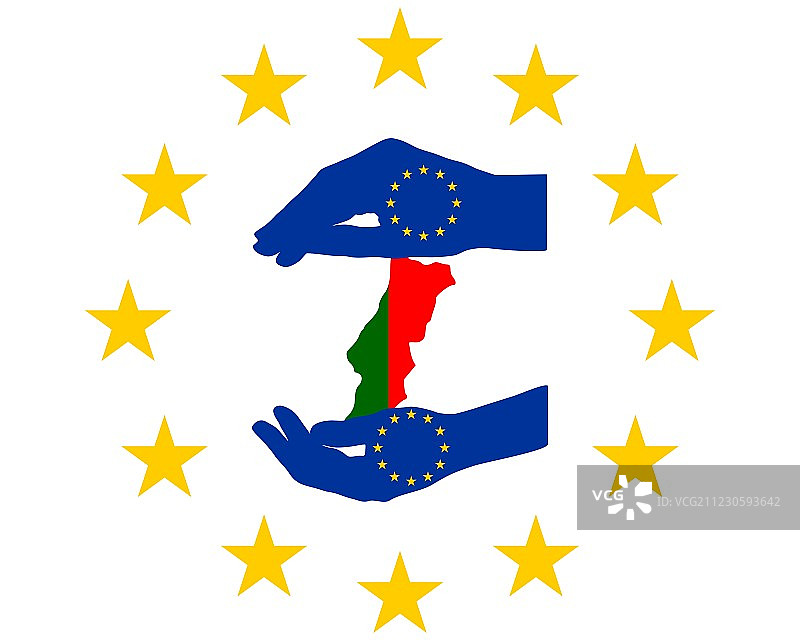 对葡萄牙的欧洲援助图片素材