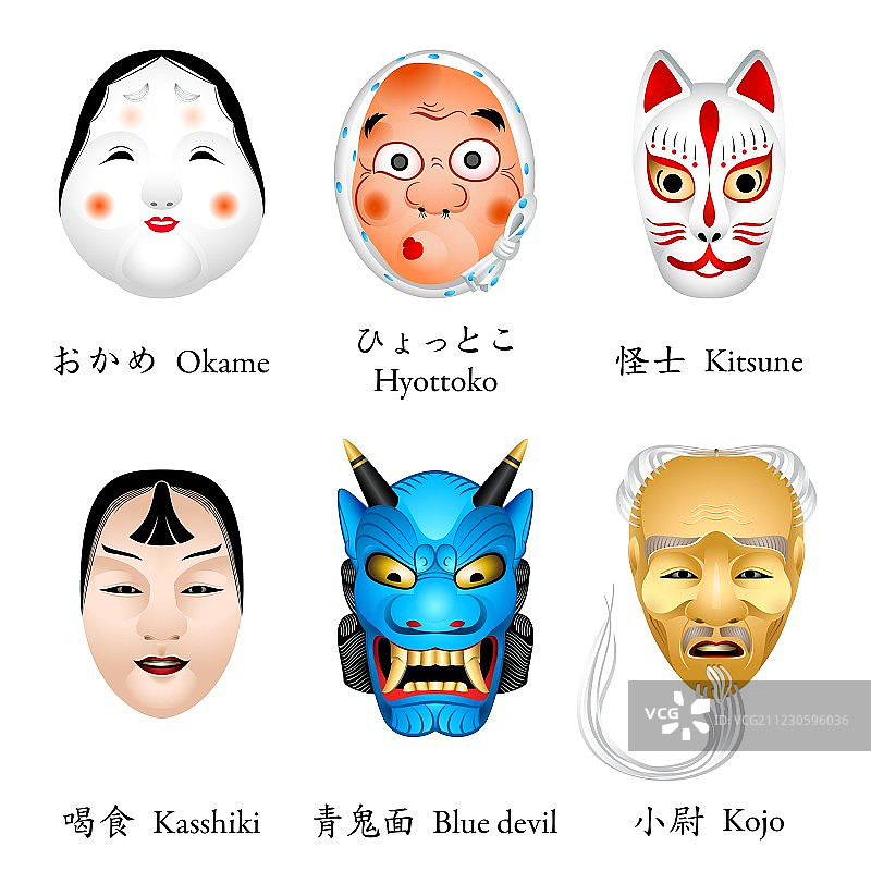 日本面具 I图片素材