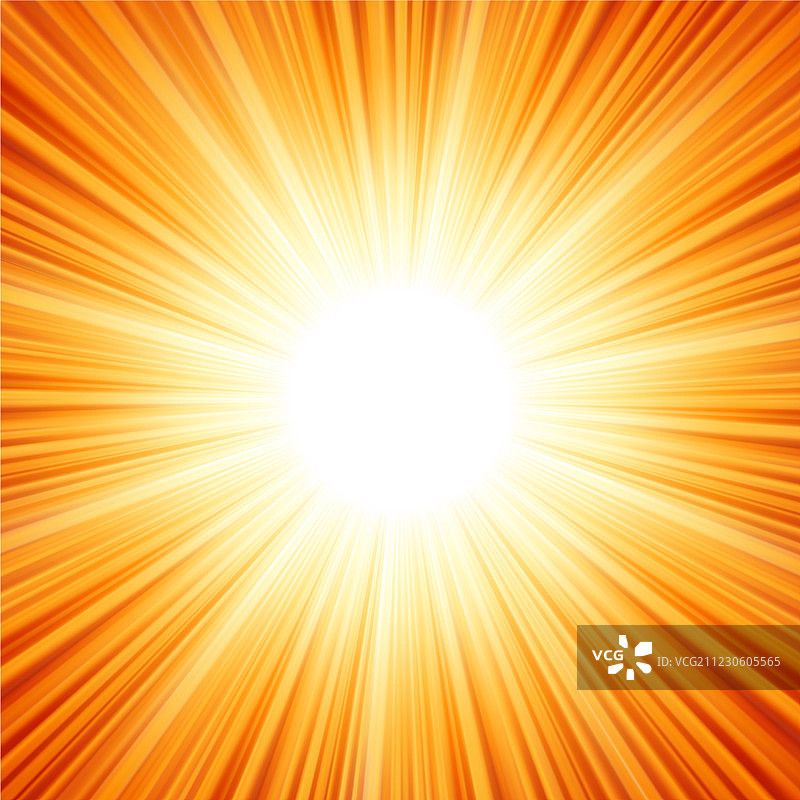 红色和黄色火焰星爆 EPS 8图片素材