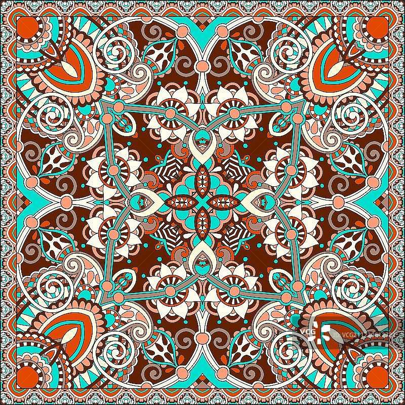 真丝领巾或方巾图片素材