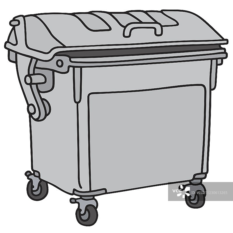 金属垃圾桶图片素材