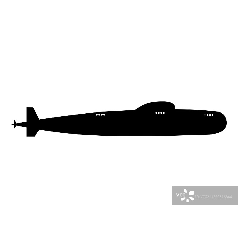 潜艇简约图标图片素材