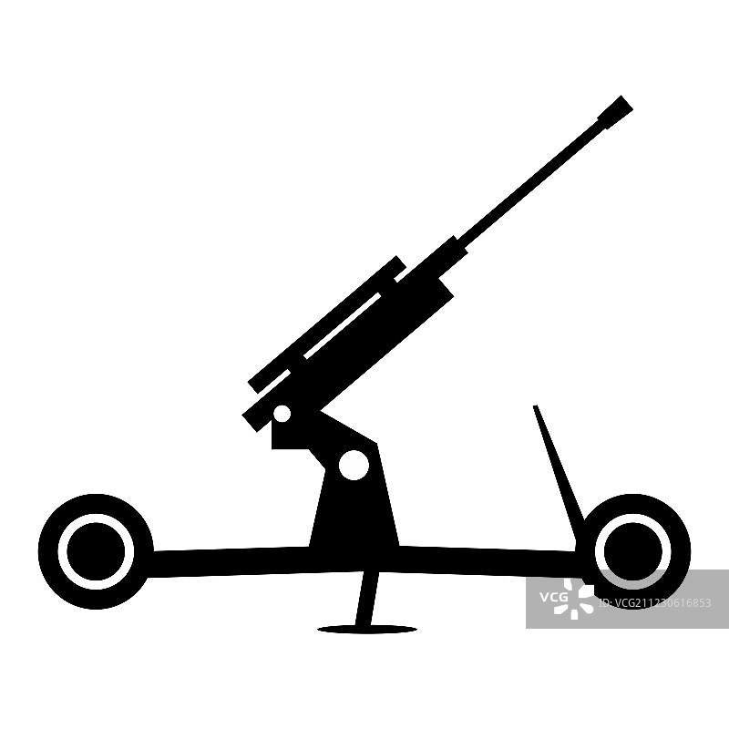 榴弹炮简易图标图片素材