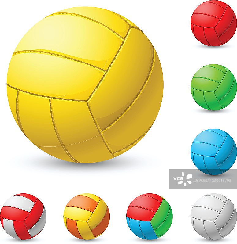 逼真排球图片素材