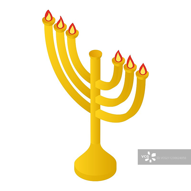 2.5D烛台图标图片素材