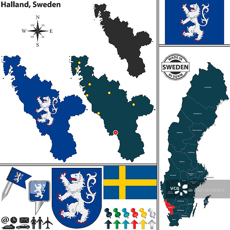 哈兰地图图片素材