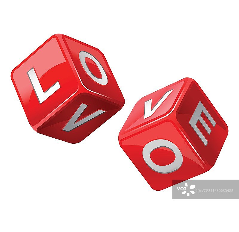 爱情骰子图片素材