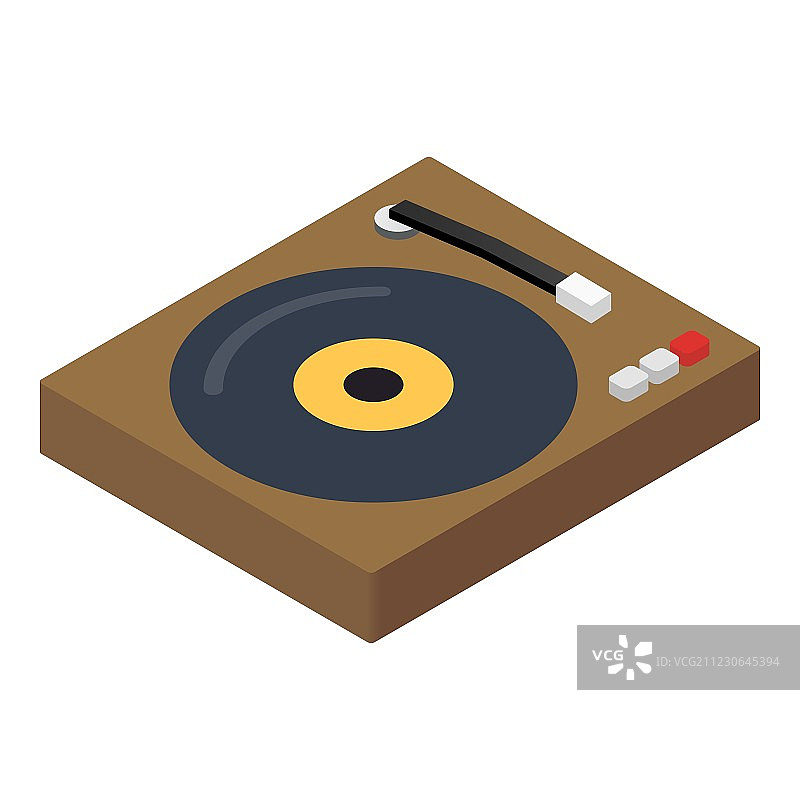 DJ控制台2.5D图标图片素材