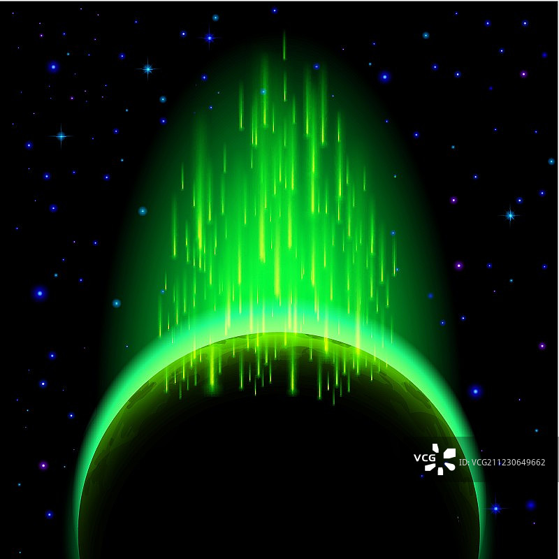 带光晕的黑暗星球图片素材