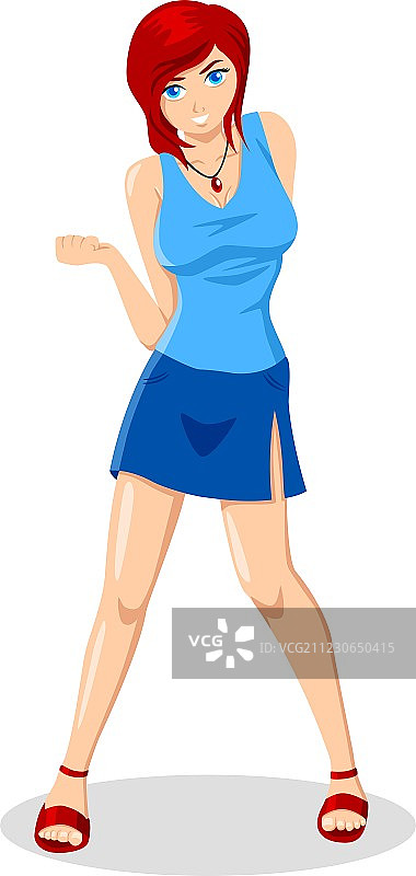 休闲女孩图片素材