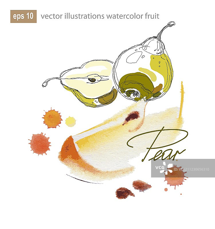 水彩水果素材图片素材