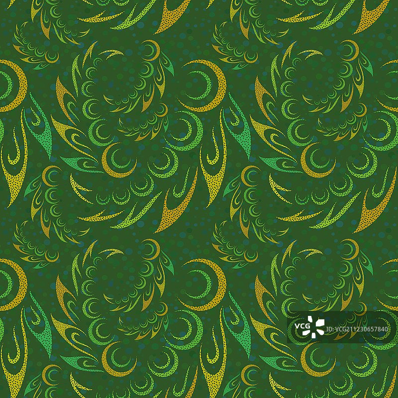 抽象花卉无缝背景图片素材